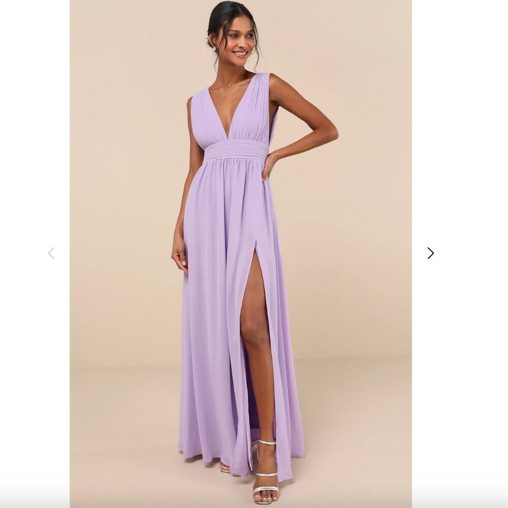 Lulus Lavender "Heavenly Hues" Maxi Dress EUC Sz S